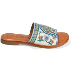Arte Flat Sandals -Brighton arte flat sandals white multi 2