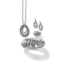 Athena Scalloped Hinged Bangle 7 Athena Scalloped Hinged Bangle -Brighton athena scalloped hinged bangle silver 2