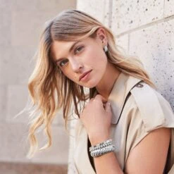 Athena Scalloped Hinged Bangle 8 Athena Scalloped Hinged Bangle -Brighton athena scalloped hinged bangle silver 3