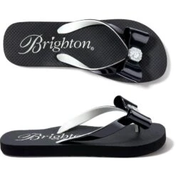Bopeep Flip Flops -Brighton bopeep flip flops black white 3