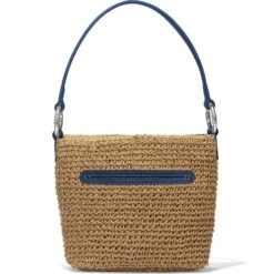 Cherie Straw Shoulderbag 6 Cherie Straw Shoulderbag -Brighton cherie straw shoulderbag wheat french blue 2