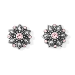 Cora Mini Post Earrings 8 Cora Mini Post Earrings -Brighton cora mini post earrings silver pink 0