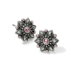 Cora Mini Post Earrings 9 Cora Mini Post Earrings -Brighton cora mini post earrings silver pink 1