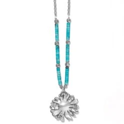 Front Page -Brighton daisy dee turquoise necklace silver turquoise 1