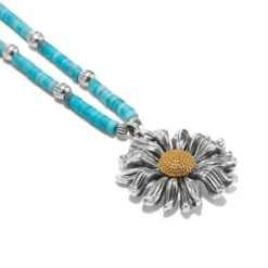 Daisy Dee Turquoise Necklace -Brighton daisy dee turquoise necklace silver turquoise 3