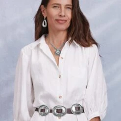 Fandango Concho Belt -Brighton fandango concho belt brown 5