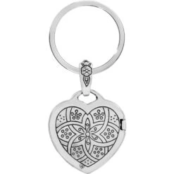 Floral Heart Key Fob 5 Floral Heart Key Fob -Brighton floral heart key fob silver 2 68c1fb86 6c44 4e53 be55 1ab4988774a5