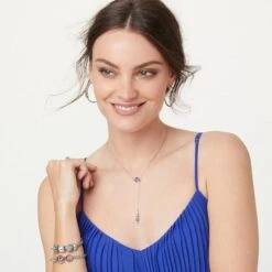 Halo Hinged Bangle -Brighton halo hinged bangle silver tanzanite 4 dea5f7ce 1ffe 4472 a2cb dbab481caa22