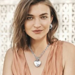 Inner Circle Heart Toggle Necklace 19 Inner Circle Heart Toggle Necklace -Brighton inner circle heart toggle necklace silver 4