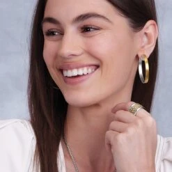 Monete Wide Ring 7 Monete Wide Ring -Brighton monete wide ring silver gold 3