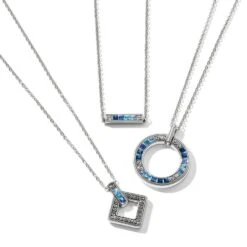 Spectrum Light Bar Necklace 5 Spectrum Light Bar Necklace -Brighton spectrum light bar necklace silver blues 2